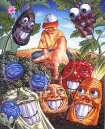 illustrator of fruit and vegetable art